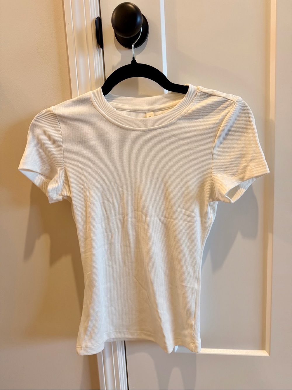 Gentle Fawn White Ribbed Short Sleeve Tee